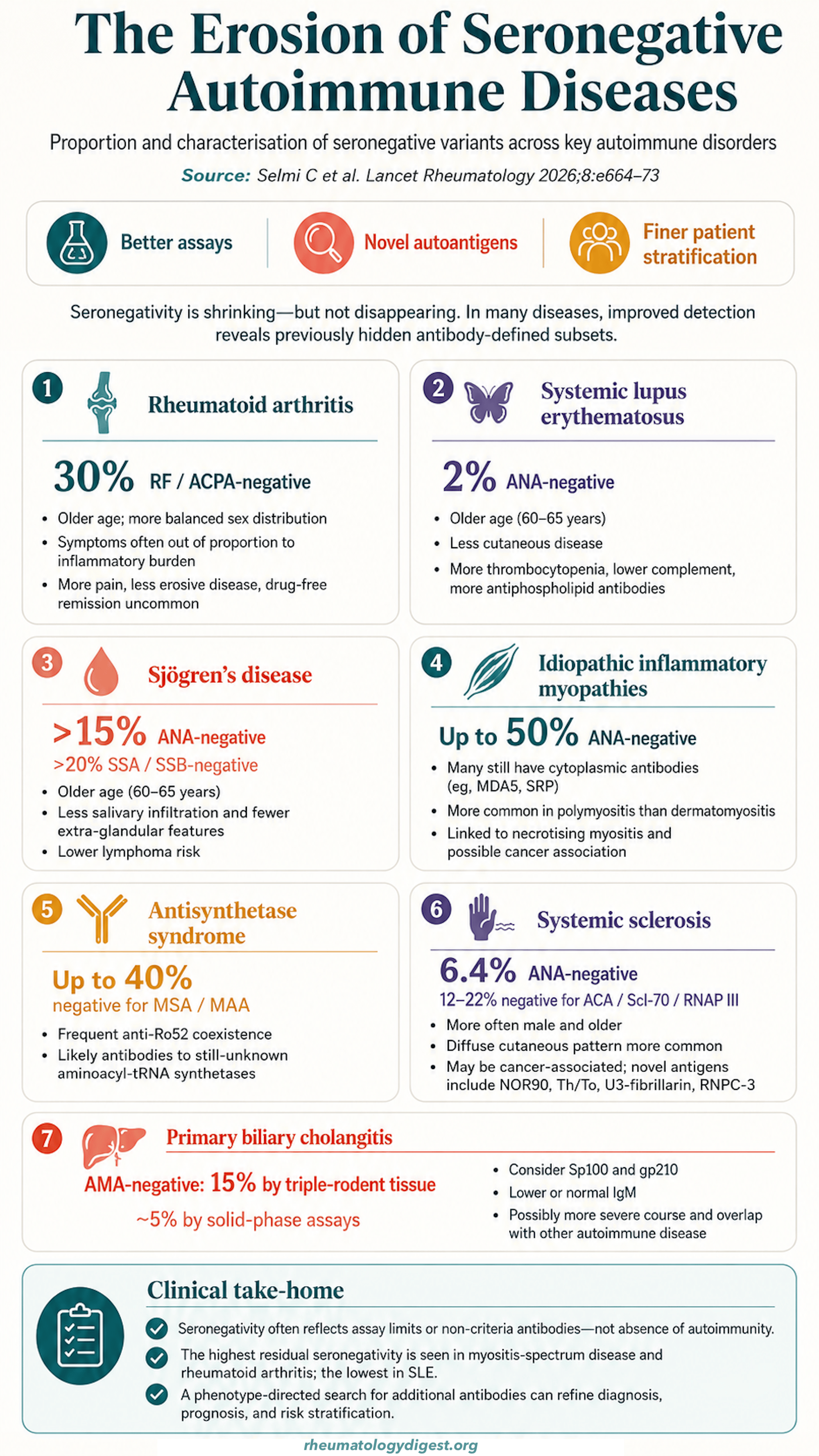 The erosion of seronegative autoimmune disease through the lens of autoantibodies